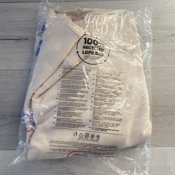 ADIDAS Collegiate Womens Oversized Crewneck Sweatshirt M Nwt Cream color‎ - Picture 7 of 7